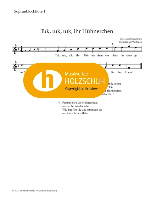 Tuk, tuk, tuk, ihr Hühnerchen